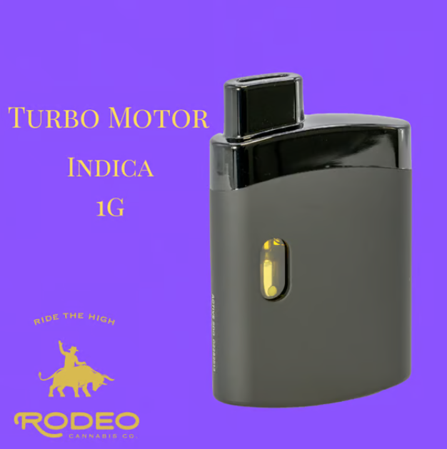 Photograph of Product: Rodeo Live Resin Turbo Motor (I) D-1g Vape (C0070000150)