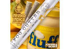 Photograph of product: Infused Pre-Roll | Fog Cutter | Banana Fluff 2pk | 0.5g each