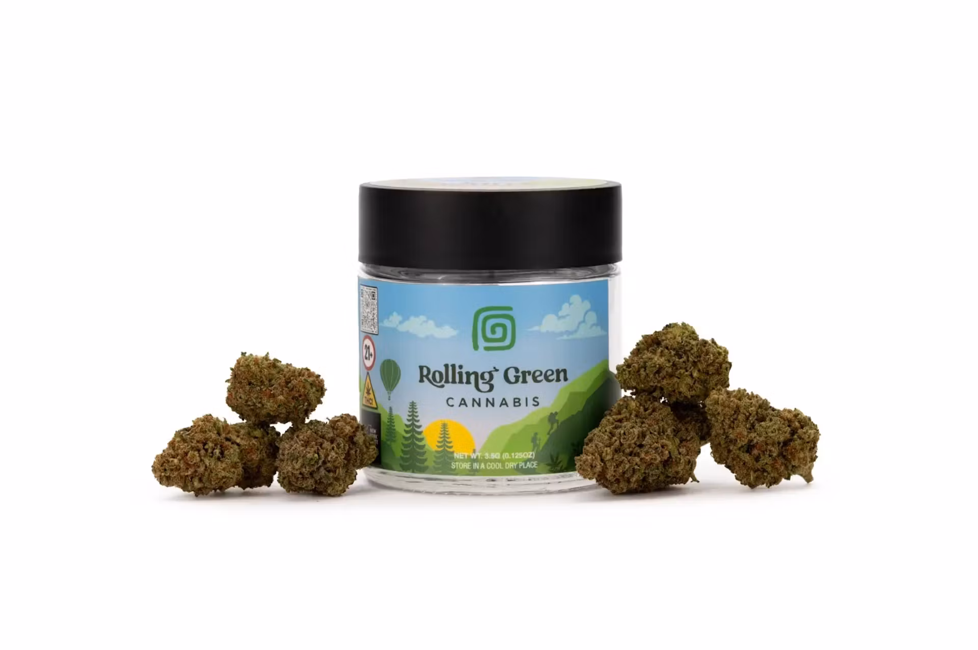 Photograph of product: Rolling Green - Gelato Sherbet (HS) - 27.60% - Flower - 3.5g