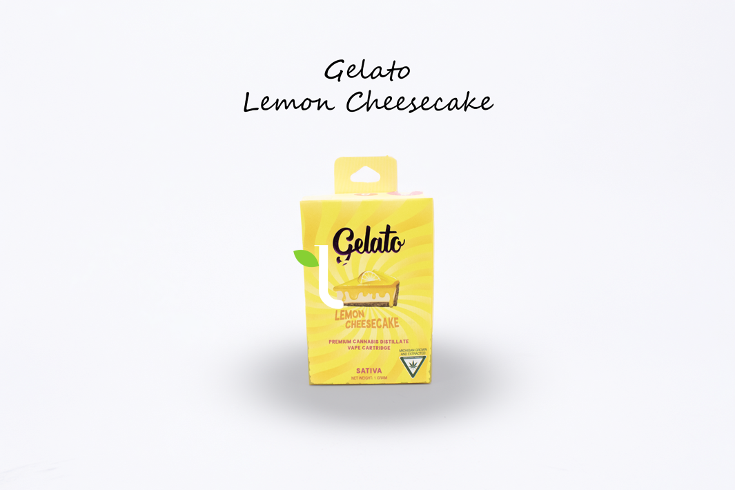 Photograph of product: Gelato | Lemon Cheesecake | 1g Vape Cart