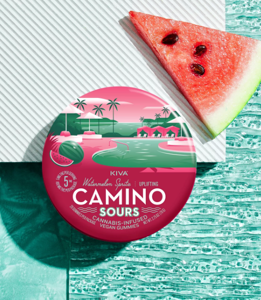 Photograph of product: Camino Sours | 100mg Uplifting Gummies | Watermelon Spritz