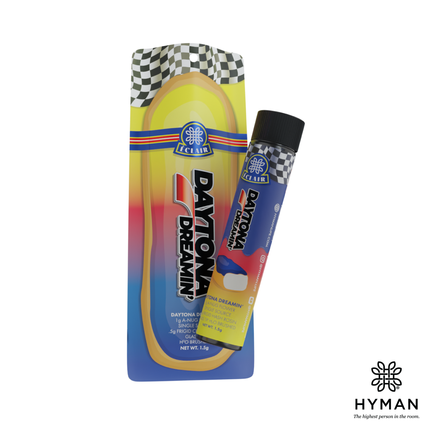 Photograph of product: Daytona Dreamin'  Infused Glass Tip Eclair | 1.5g