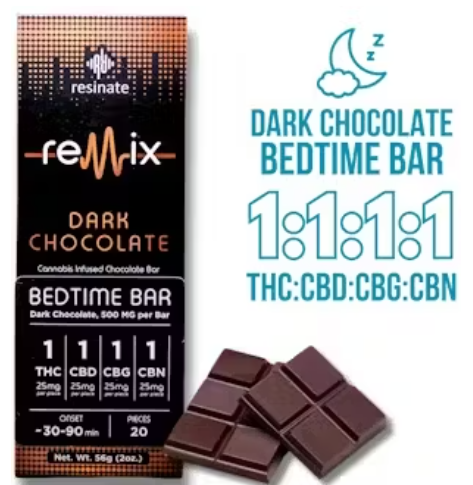 Photograph of product: Bedtime Bar 1:1:1:1 | 100mg
