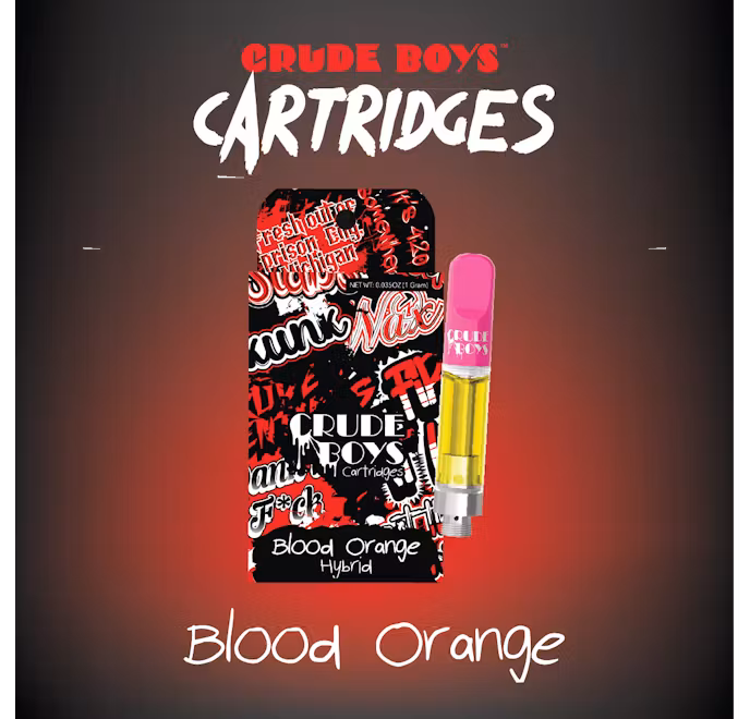 Photograph of product: Crude Boys | 1g Distillate Cart | Blood Orange