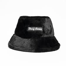 Photograph of Product: Blazy Susan Black Fuzzy Bucket Hat