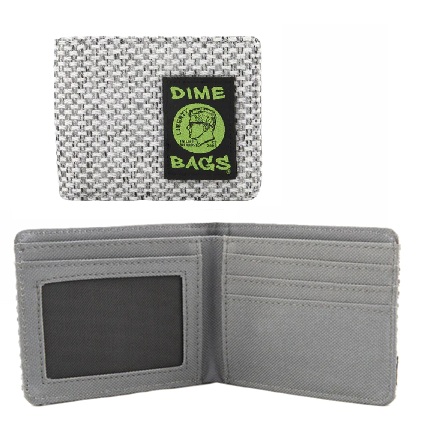 Photograph of product: DIME BAGS | Bi-Fold Wallet- Silver $25
