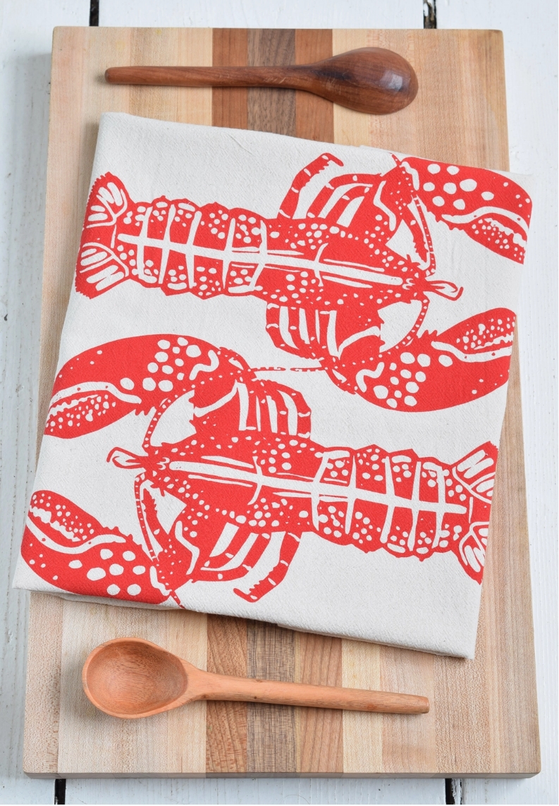 Photograph of product: DOUBLE LOBSTER TEA TOWEL