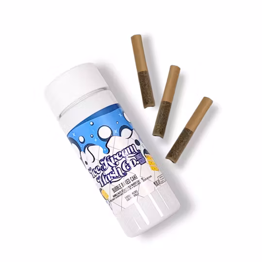 Photograph of product: Ice Kream au chocolat Co - Bubble Baked Cake - (3x.5g) Infused Pre-Rolls