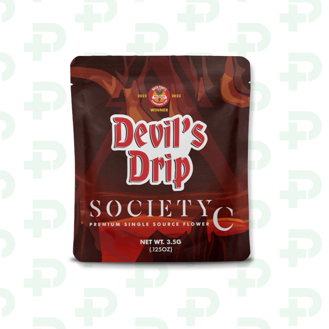 Photograph of product: Society C Exotic 8th - Devils Drip - 3.5g