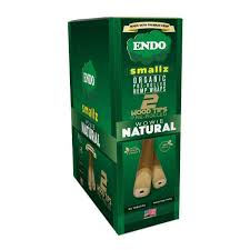 Photograph of product: Endo | Natural | Small Organic Wood Tip Wraps | 2pack