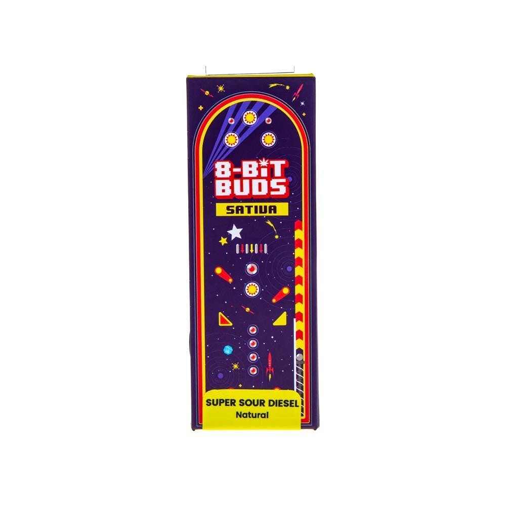Photograph of product: 8-Bit Buds | Super Sour Diesel Rosin Infused Cartridge (1g)