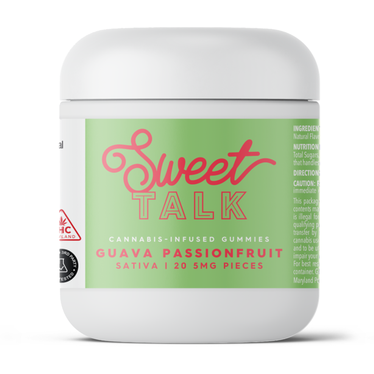 Photograph of product: Guava Passionfruit Sweet Talk Gummies (10mg/100mg)(Truelieve)