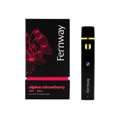 Photograph of product: Fernway Alpine Strawberry Traveler Vape Pen 2000mg