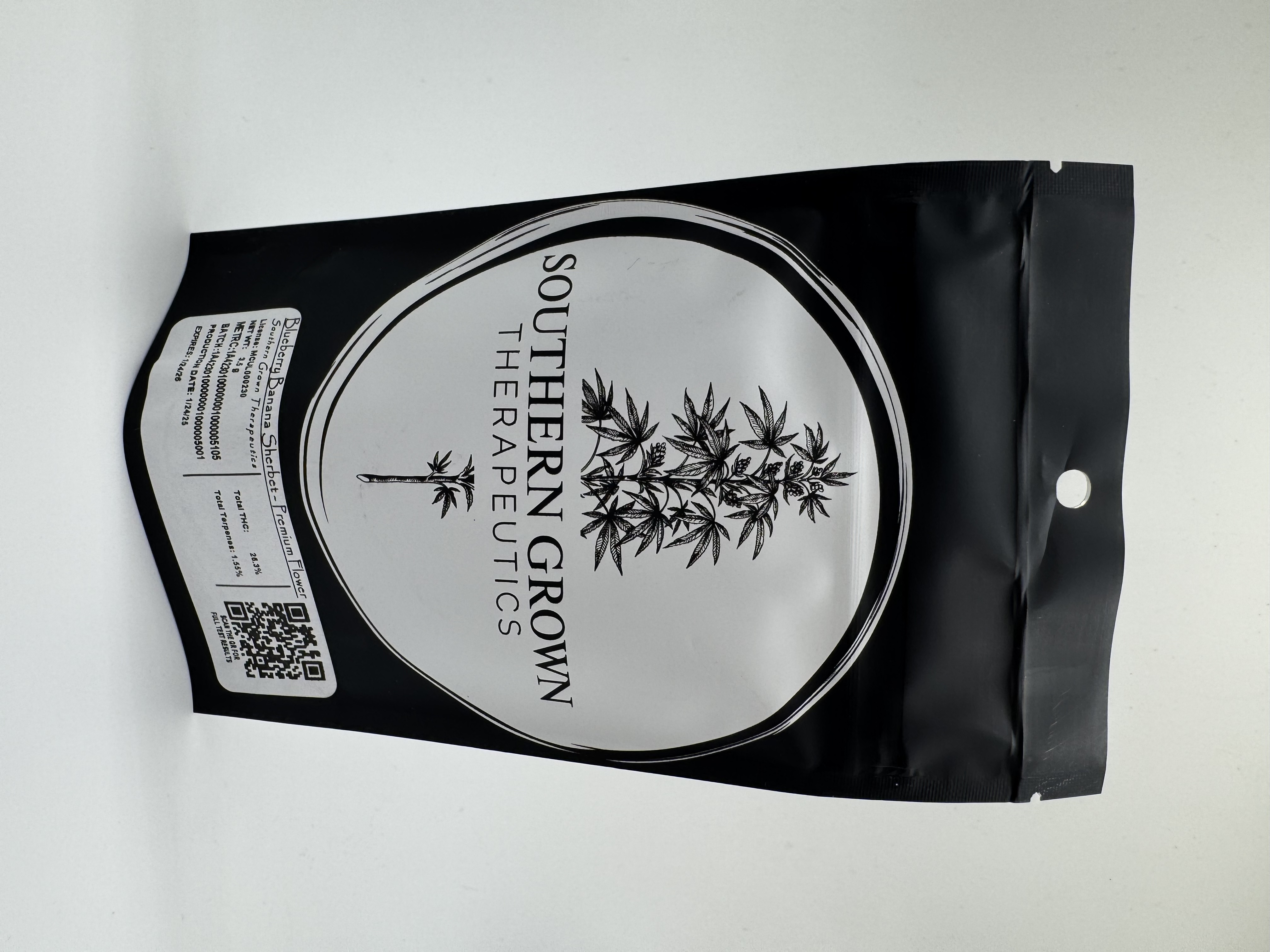 Photograph of product: Blueberry Banana Sherbet Flower - 3.5g
