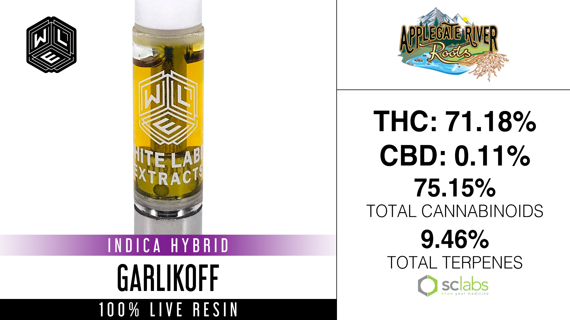 Photograph of product: Garlikoff Live Resin Cart