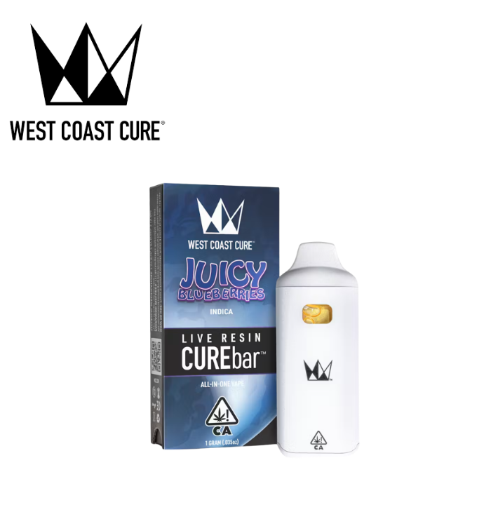 Photograph of product: JUICY BLUEBERRIES 1G LIVE RESIN ALL IN ONE