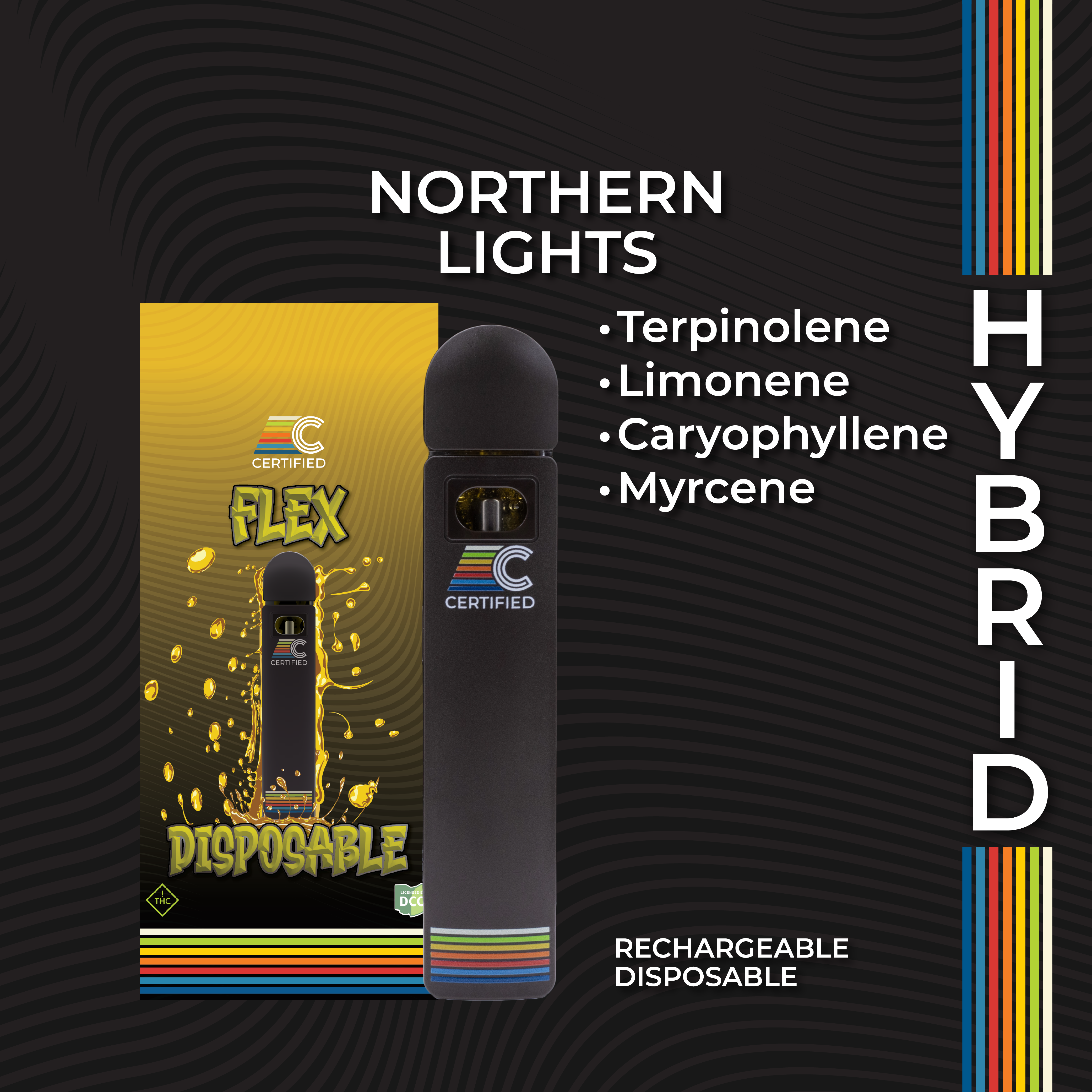 Photograph of product: Northern Lights - FLEX | 1g Disposable