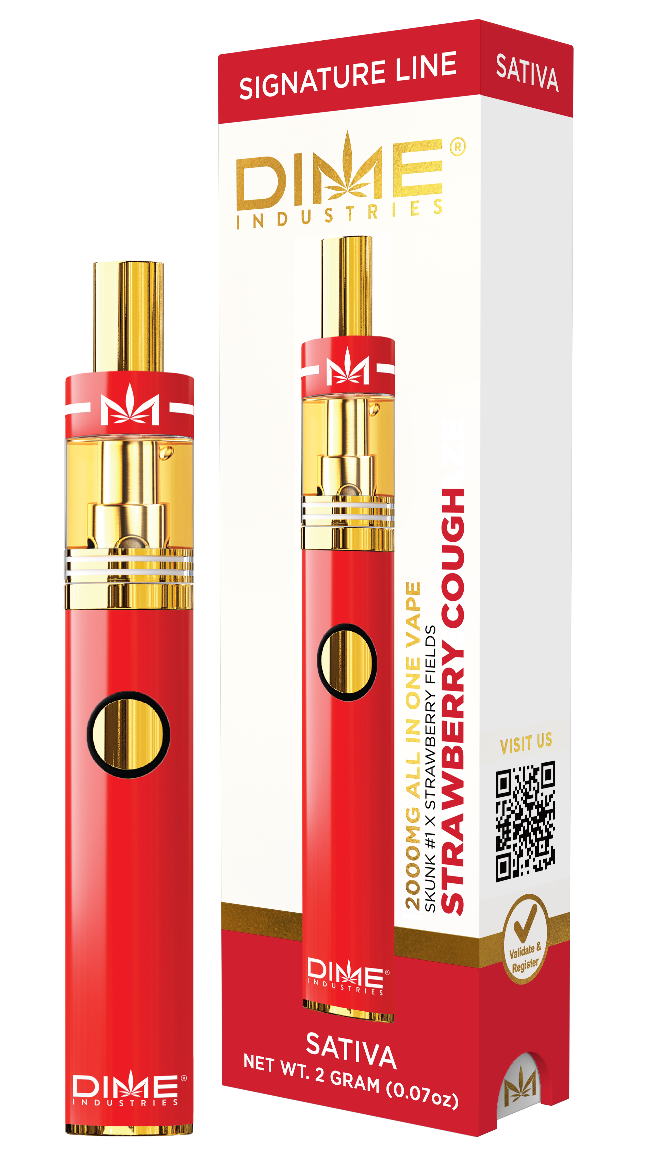 Photograph of product: Strawberry Cough | Disposable DIME