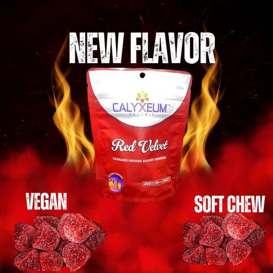 Photograph of product: Calyxeum - Gummies - Red Velvet - 200mg