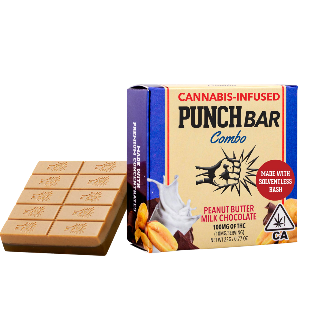 Photograph of product: PEANUT BUTTER MILK CHOCOLATE SOLVENTLESS ROSIN BAR