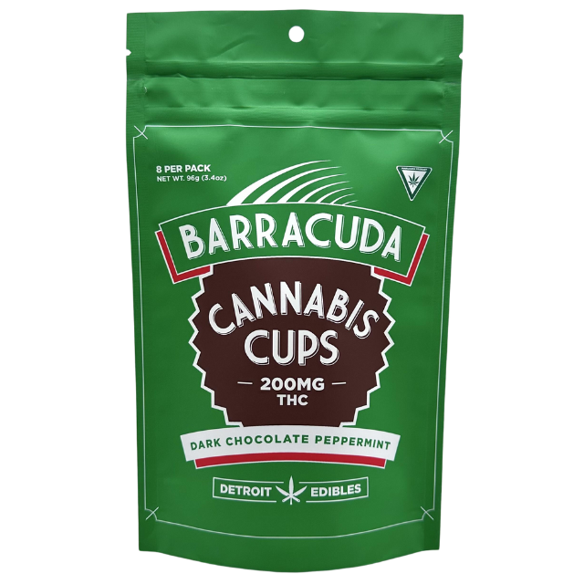 Photograph of product: Dark Chocolate Peppermint | Barracuda Cups | 8pc