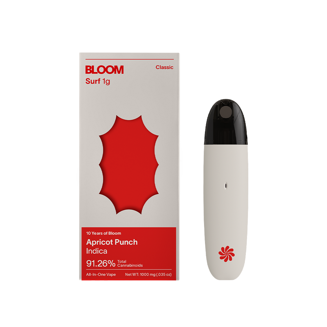 Photograph of product: Bloom Classic Apricot Punch Disposable 1.0g