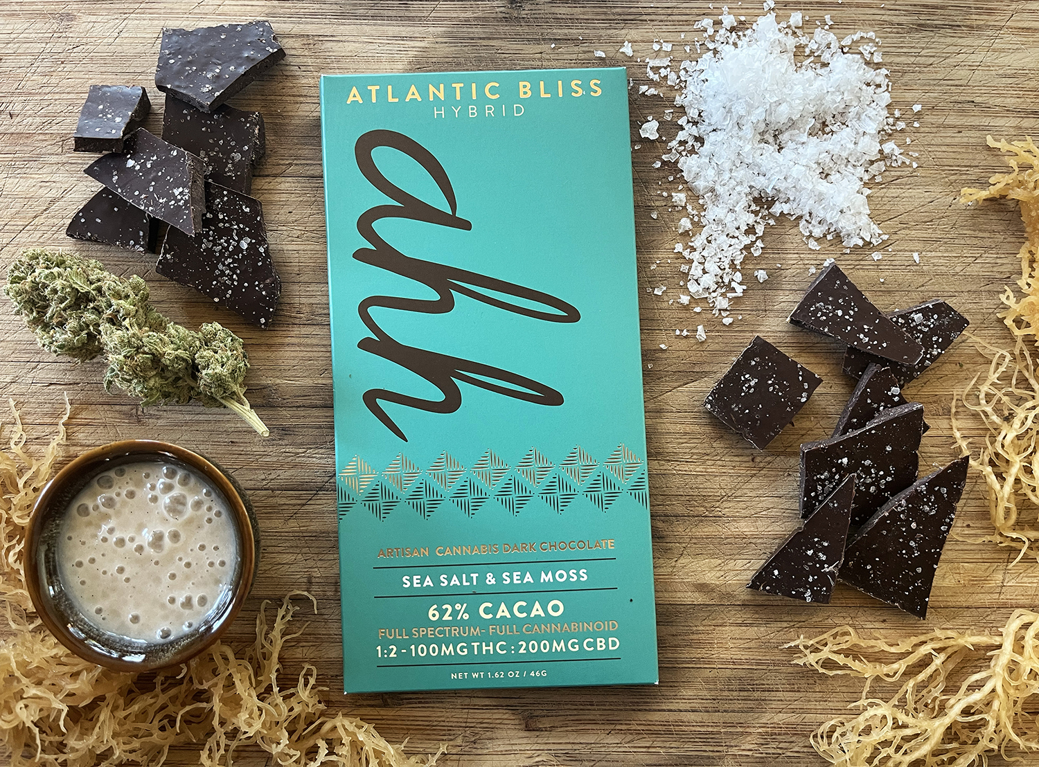 Photograph of product: Atlantic Bliss Chocolate 2:1 (CBD:TH-oui) | 20pc | 100mg