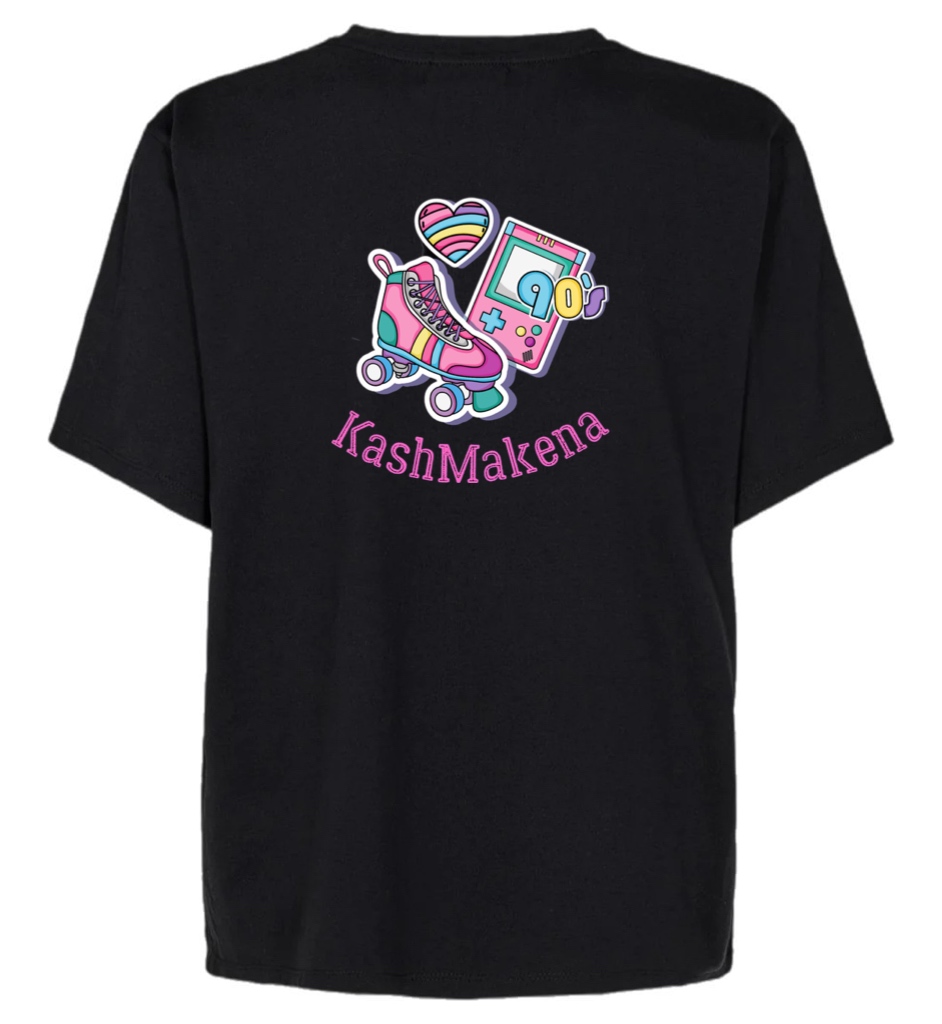 Photograph of product: KashMakena - "The 90's" T-Shirt - Black