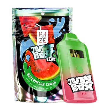 Photograph of product: Haz Juice Box Watermelon Crush Live Resin AIO 2g