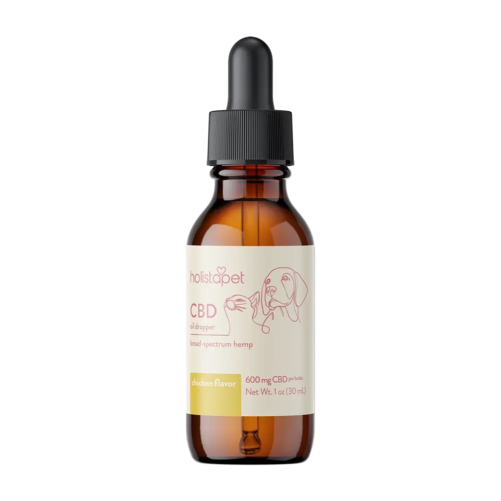 Photograph of Product: HolistaPet Chicken Tincture for Dogs & Cats 600mg CBD 1oz