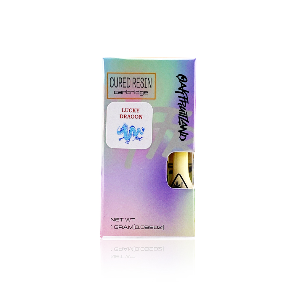 Photograph of product: Oakfruitland - Lucky Dragon (Hybrid) Cured Resin Cartridge