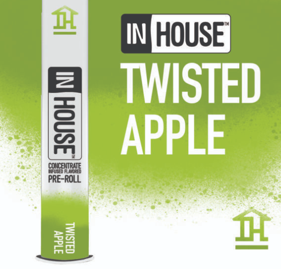 Photograph of product: In House Twisted Apple 0.75g Infused Preroll