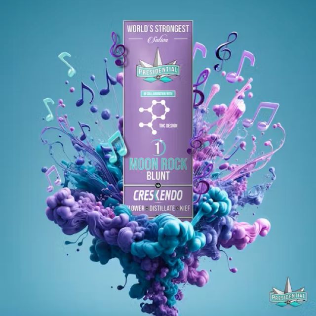 Photograph of product: PRESIDENTIAL | CRESCENDO BLUNT - 1.5G PREROLL