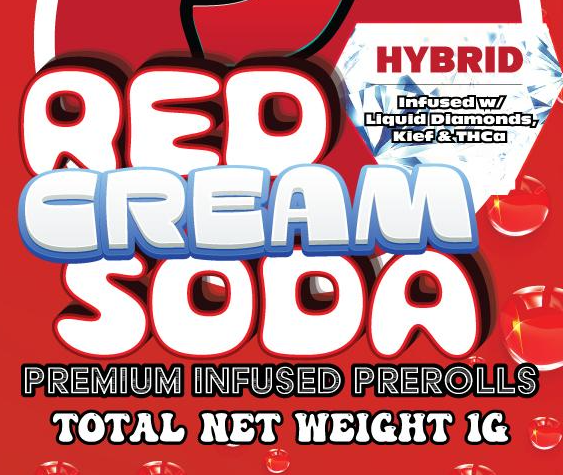 Photograph of product: Red Cream Soda - Infused Pre-roll