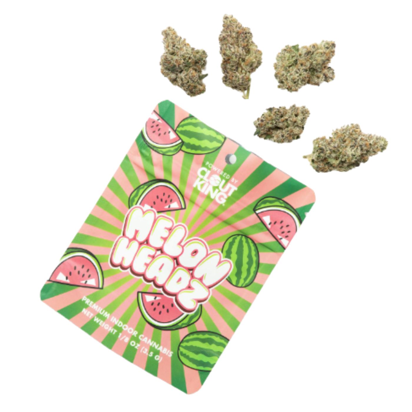 Photograph of product: Clout King - Melon Headz Cloutlettes - 3.5g