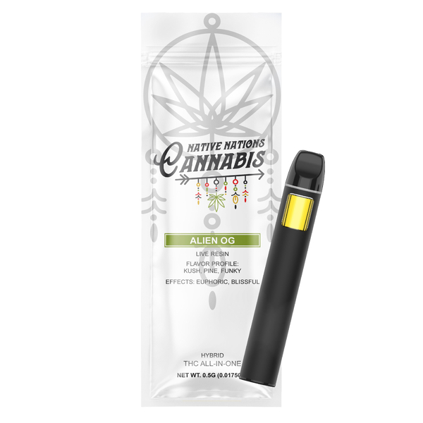 Photograph of product: Native Nations Oui'd | Vape | Jack Herer | 0.5g AIO