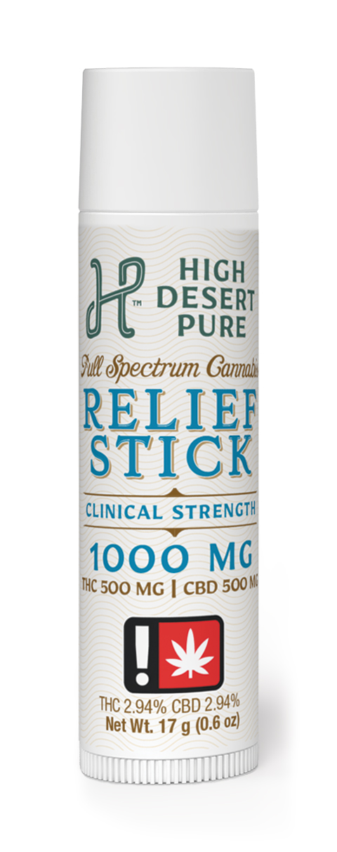 Photograph of product: High Desert Pure 1:1:1 TH-oui:CBD:CBG Relief Stick