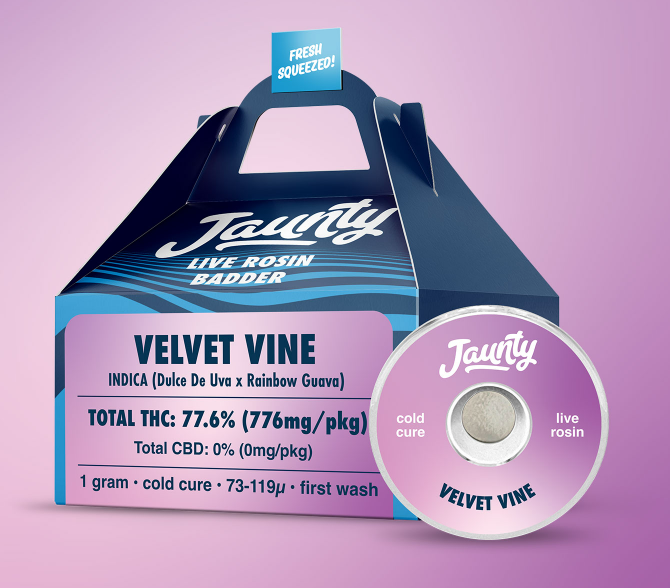 Photograph of product: Velvet Vine Live Rosin Badder | Oui'd | Jaunty