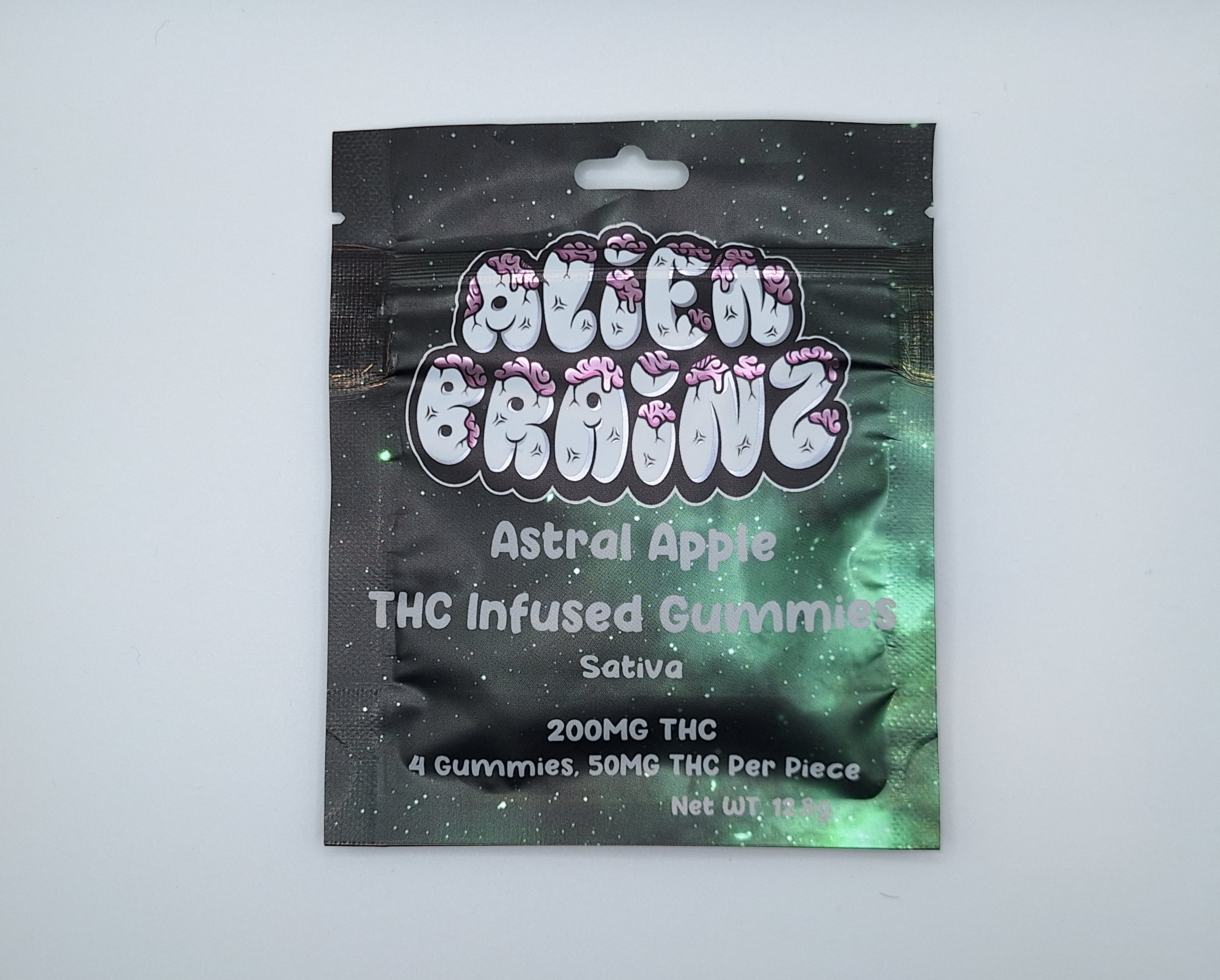 Photograph of product: Alien Brainz - Astral Apple - 200mg Gummies