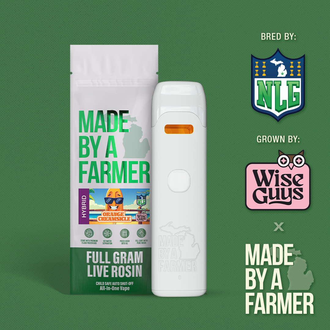 Photograph of product: Made By A Farmer | Orange Creamsicle | 1G Live au chocolat Rosin Disposable