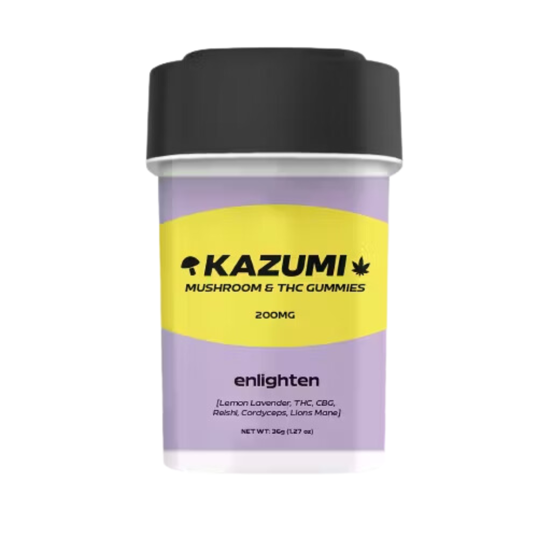 Photograph of product: Kazumi | Enlighten Lemon Lavender Gummies | 20:5 TH-oui:CBG | 200mg