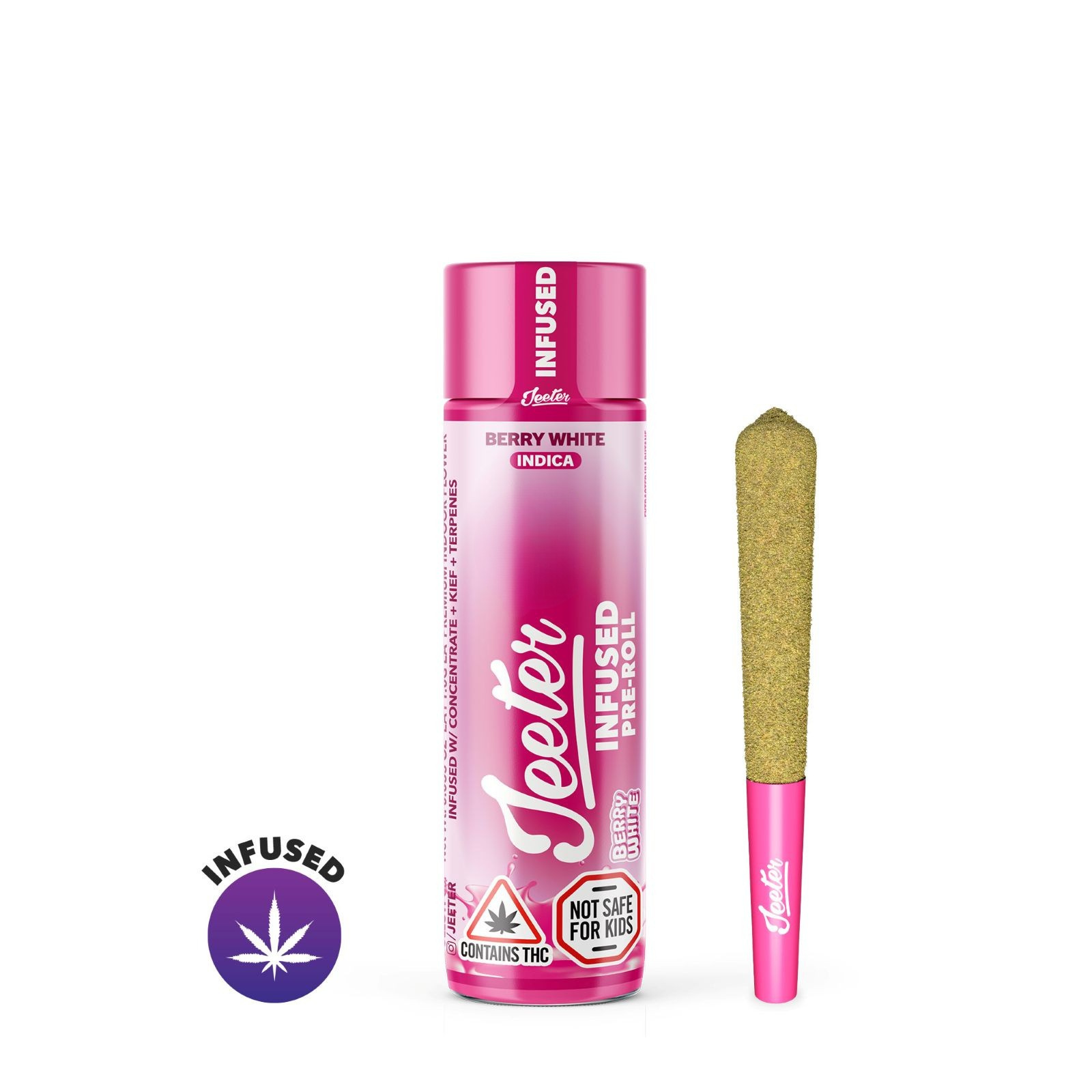 Photograph of product: .5g Infused Pre-Roll | Berry White | Jeeter
