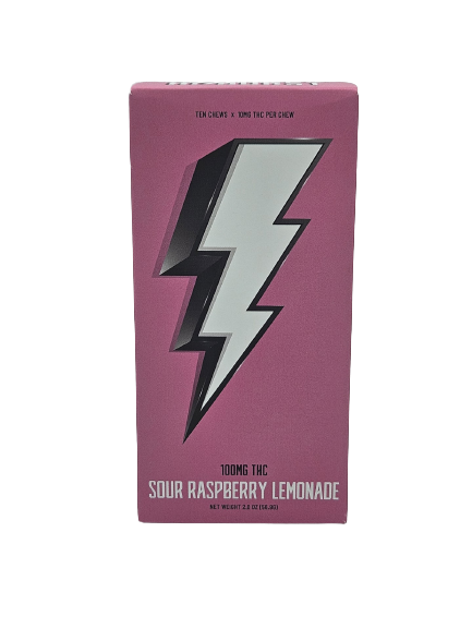 Photograph of product: Sour Raspberry Lemonade Oui'd Fruit Chews | 10pk