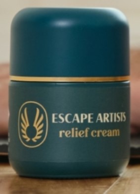 Photograph of product: Escape Artists Relief Cream Fragrance Free 2oz 400mg
