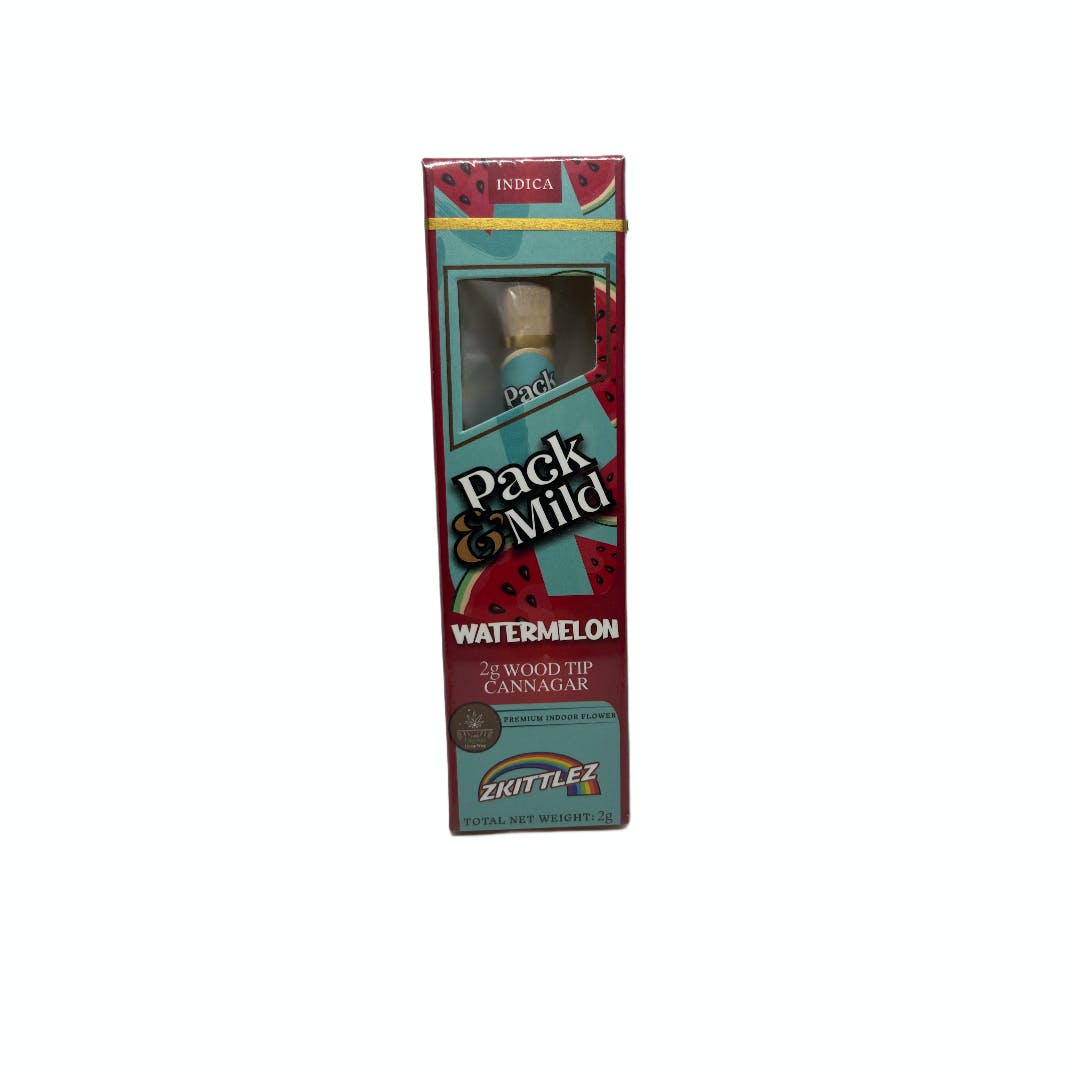 Photograph of product: Pack & Mild Cannagar 2g Zkittles
