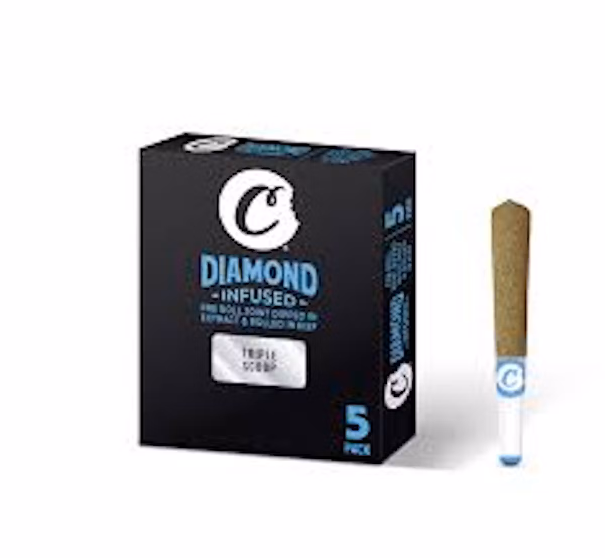Photograph of product: Cookies - Premium Infused Prerolls - Triple Scoop - 0.5g - 5pk - 2.5g