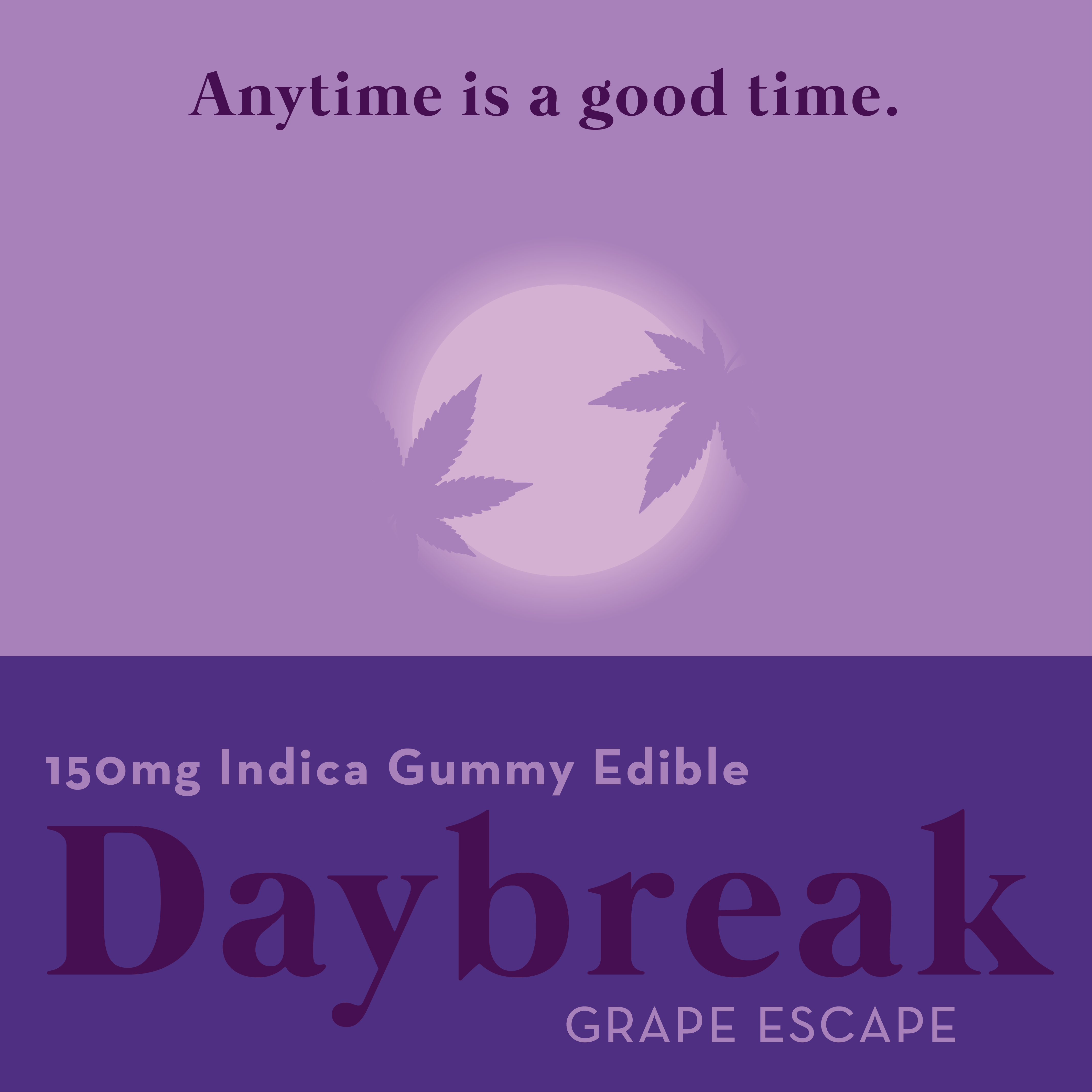 Photograph of Product: Daybreak Single - 150mg Indica - Grape Escape