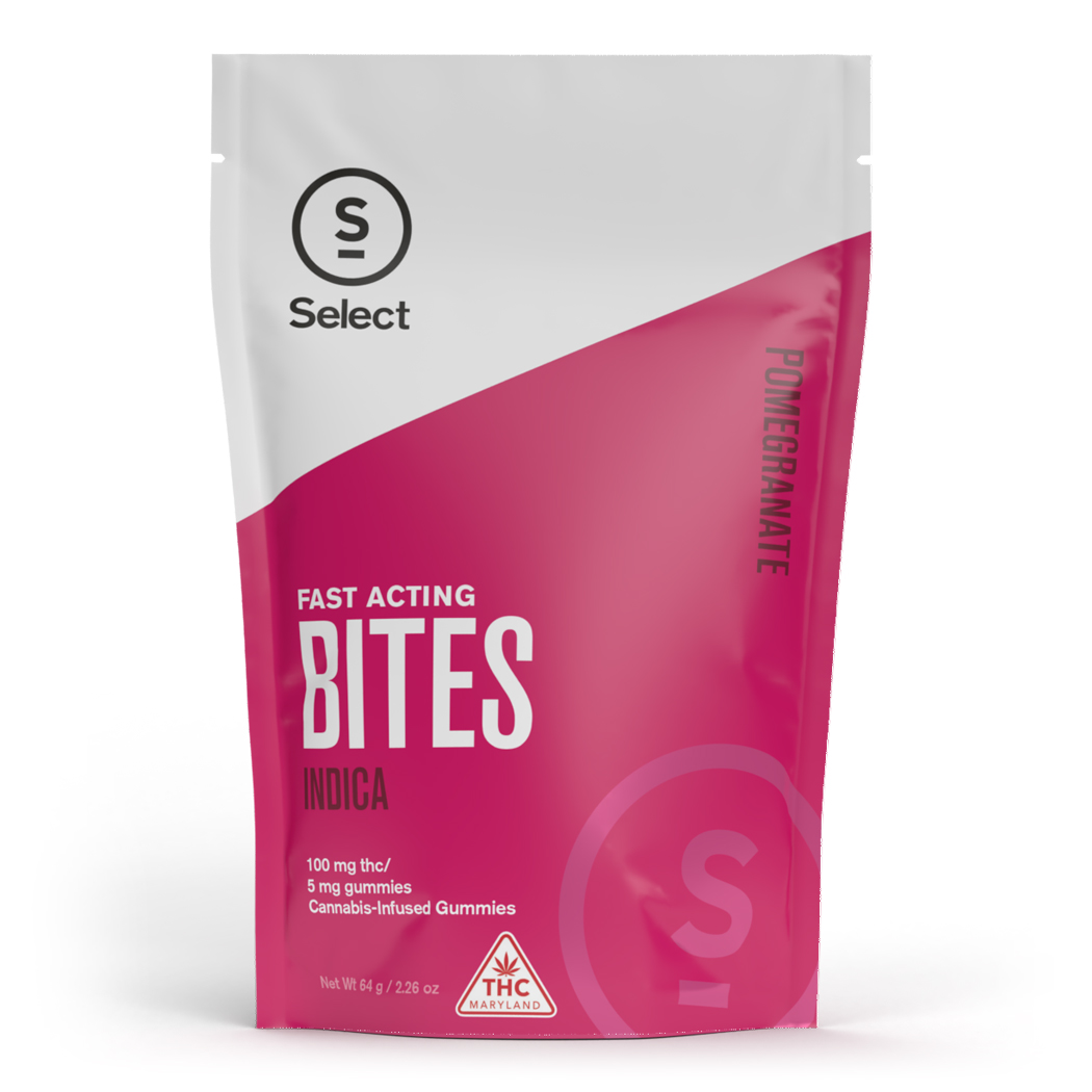 Photograph of product: Pomegranate Fast Acting Bites 5mg 20pk