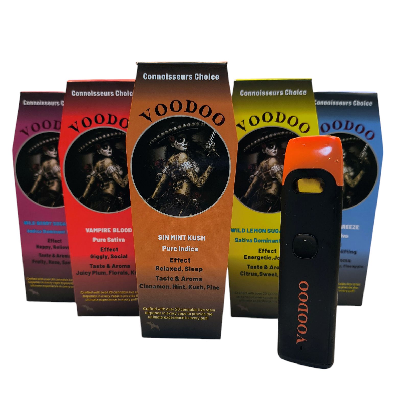 Photograph of product: Voodoo | Sin Mint Kush Live Resin Disposable
