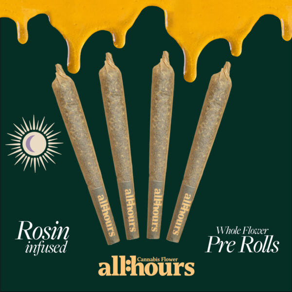 Photograph of product: au chocolat Burger Rosin Roll Shorties Pre Roll 4 Pack T42.35 1.6g (4-41116)